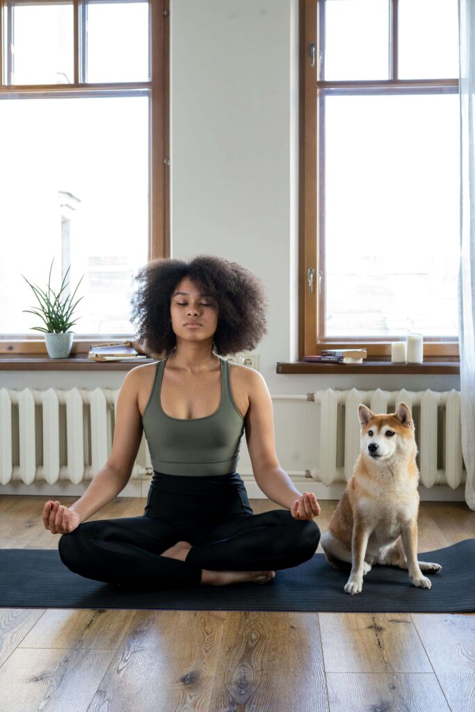 A person meditating in a serene environment, symbolizing the cognitive benefits of mindfulness and meditation.